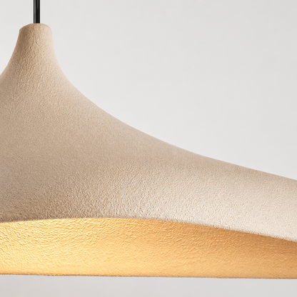 Suspension Wabi-Sabi Zelinea en micro-ciment béton pour restaurant | Luxarmonie